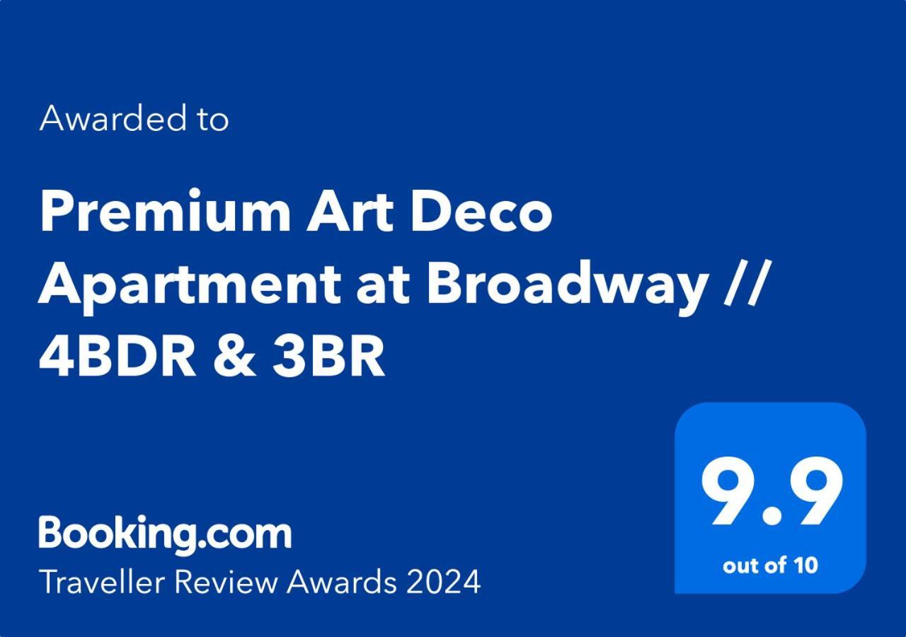 Premium Art Deco Apartment At Broadway // 4Bdr & 3Br 부다페스트 외부 사진